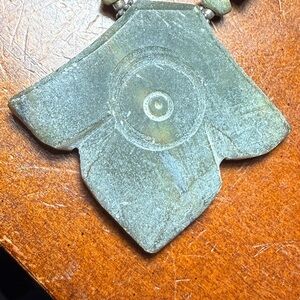 Elegant Green Stone Pendant Necklace